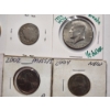 Image 3 : Six Assorted United States Coins Featuring Kennedy Half Dollars, Jefferson & Liberty "V" Nickel!
