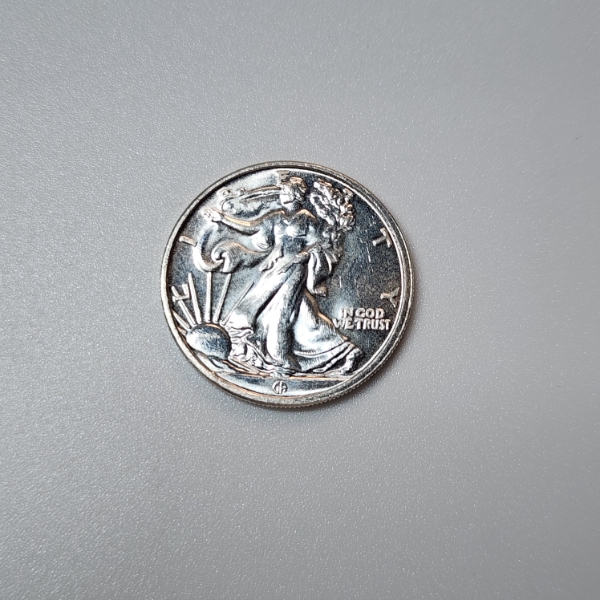 Walking Liberty Design 1/10th Troy oz .999 Fine Silver Round 