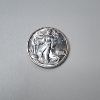 Image 1 : Walking Liberty Design 1/10th Troy oz .999 Fine Silver Round 