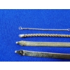 Image 7 : Gold-Plated Sterling Silver Jewelry: 3 Necklaces & 1 Bracelet - See Description! TW: 25g
