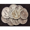 Image 2 : $3 Face Value in Assorted 90% Silver Quarters Including Standing Liberties & Washington Head