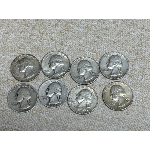90% Silver U.S. Quarters - FV $2.00 - Various Years
