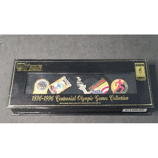 1896-1996 Centennial Olympic Games Collection 5 Enamel Pin Set