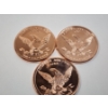 Image 5 : 3 - 1 AVDP Ounce .999 Fine Copper Rounds: 9/11, Colt 45, & M16 Rifle Designs (3 oz Total) Mint Cond.