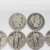 Image 2 : $2.50 Face Value of Assorted Years 90% Silver Standing Liberty & Barber Quarters