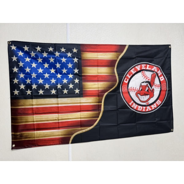 Cleveland Indians 3'X5' Promotional Team Flag - Mint Condition - Beautiful Flag 