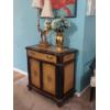 Image 1 : Excellent Two Color Fine Wood Occasional Cabinet With Hand Painted Embellishment.