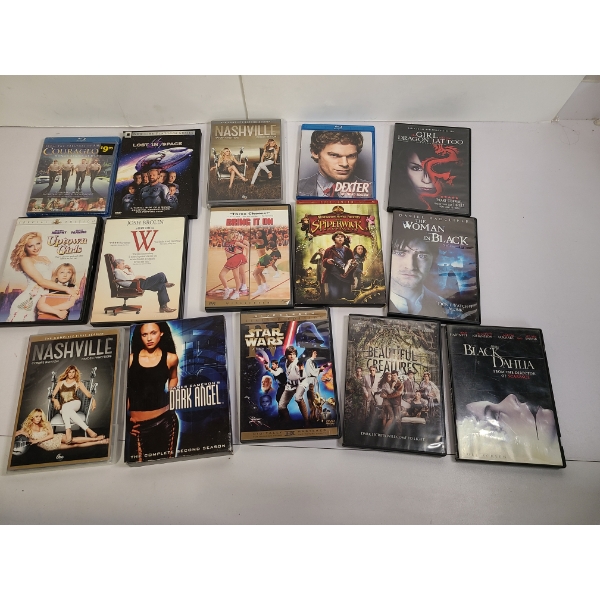 15 DVD'S - Uptown Girl - Dexter - Nashville - Black Dahlia - Etc