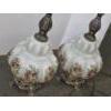 Image 7 : Absolutely Gorgeous Pair Of Excellent Condition 23'' Opaline Glass Victorian Style Lamps 