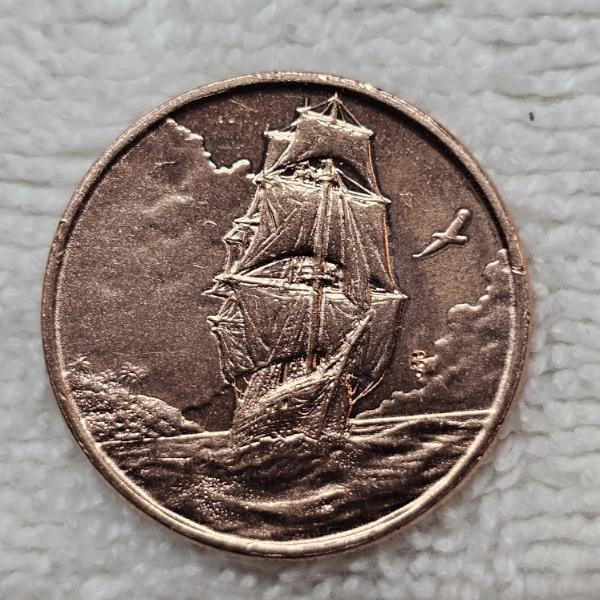 2025 Ascension Island Quarter Dollar 1/4 oz .999 Fine Copper Coin