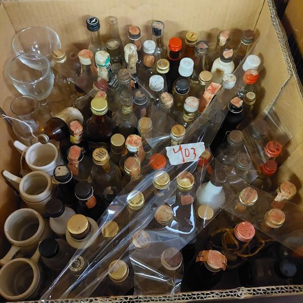 Box Lot - Collection Of Liquor Bottles - Empty - See Pics