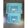 Image 2 : Two Excellent Sterilite 25 & 15 Quart Snap Lid Containers