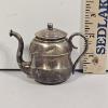 Image 2 : Vintage Solid Chinese Export Silver Miniature Teapot Collectible 2.5" - 73.4 g