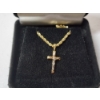 Image 1 : 14K Yellow Gold 22" Necklace with 14K Gold Crucifix Pendant TW: 10.4g