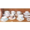 Image 4 : Large Collection Porcelain Cups & Saucers As Shown - Everything Seen In Pics