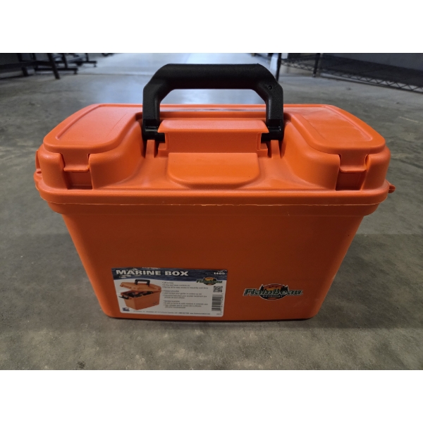 New! Flambeau Orange Marine Box - Water Resistant Durable Storage!