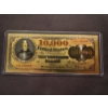 Image 1 : $10,000 Gold Certificate Gold Back .999999 - 24K Gold Back In Protective Holder - Mint Condition