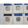 Image 2 : x10 Assorted Years 90% Silver Mercury Dimes FV: $1.00