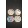 Image 1 : (4) 1964 90% Silver Kennedy Half Dollars - Some Have Beautiful Toning - Face Value: $2.00