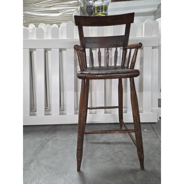 Antique Wooden Childs Table Chair, 36"x13"