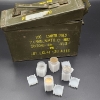 Image 1 : $78.00 Face Value of Assorted U.S. Dollar Coins w/ Slim Ammo Can