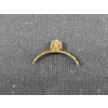 Image 3 : Older Vintage (Possibly Antique) Small 10K Gold Ring Fragment Ft. Small White Stone Accent-0.6 GRAMS
