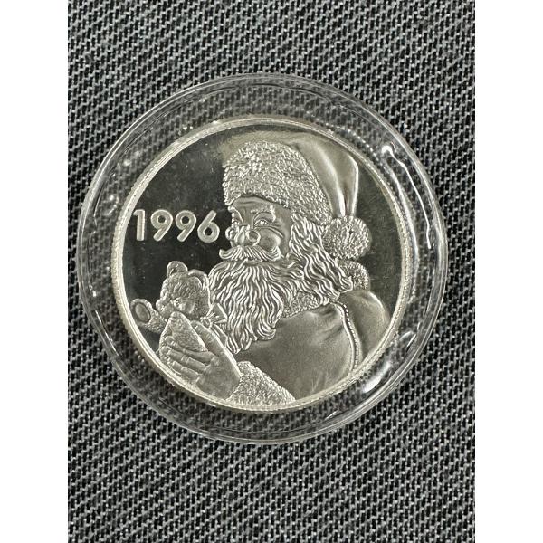 1oz .999 Silver 1996 Santa Claus Round