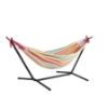 Image 1 : NEW IN BOX - Bliss Double Hammock With Stand ~ RETAILS FOR $129.99 ~ 400LB Capacity