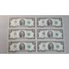 Image 1 : (6) Sequential United States Series 2017 A $2 Federal Reserve Notes - Face Value: $12.00
