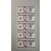 Image 1 : (5) Sequential United States Series 2006 $5 Federal Reserve Notes - Face Value: $25.00