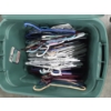 Image 2 : Two Storage Totes With Lids, Plastic Clothes Hangers & Like New Towels And Hand Towel Sets