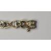 Image 6 : 10K Yellow Gold Diamond X Link 7.5" Tennis Bracelet - Weight: 4.9g