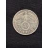 Image 2 : 90% Silver- Germany Deutsches Reich 1939 - 2 - Eagle Outstretched Wings Above Wreath with Swastika -