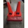 Image 4 : Four New 18'' Rubber Safety Cones And DOT Triangle 3 Foldable Flare Kit
