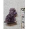 Image 5 : Degenhart Vintage Glass Dog Figurine - Orchid