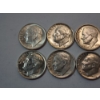Image 2 : x10 Assorted Years 90% Silver Roosevelt Dimes - Face Value: $1.00