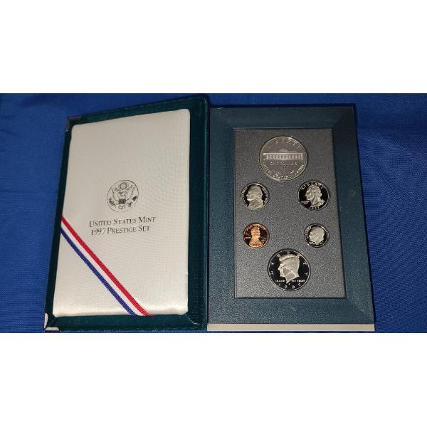 1997 U.S Mint Prestige Coin Set - Commemorating Botanic Gardens -Includes Silver Proof Dollar
