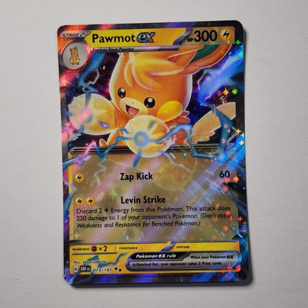 Pawmot EX 073/197 Holo Rare Pokemon Trading Card