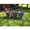 Image 1 : (3) 55 Gallon Rubber Trash Cans