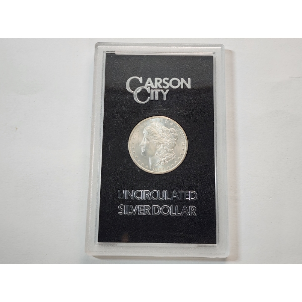 1884-CC *CARSON CITY* UNCIRCULATED 90% Silver Morgan Dollar in Presentation Case