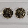 Image 3 : SPECIAL EDITION!!! United States 50 State Quarters Holographic Gold Clad 5 Coin Set