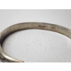 Image 4 : Lot of 4 Sterling Silver Bracelets: Bangles and Chain - Total Weight: 49.5g