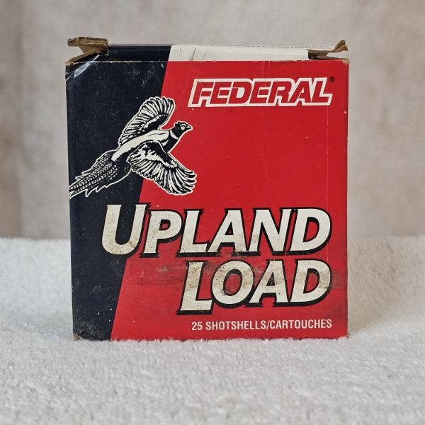Vintage Federal Upland Load 20 Gauge 6 Shot Partially-Filled Shotgun Shell Box