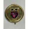 Image 1 : Monet Mirror Compact Owl Mirror - Purple Heart 