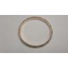 Image 2 : 14K Yellow Gold Textured Bangle Bracelet - Weight: 11.4g
