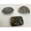 Image 1 : 3 Belt Buckles - Western Buckle - Cannibis Leaf - Columbia 
