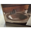 Image 1 : Seville Oval Drop-In Sink - Real Copper Sinkology - with 4" faucet holes - Sealed Package