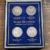 Image 1 : Vintage Morgan 90% Silver Dollar Mint Mark Coin Collection - 4 Silver Dollars