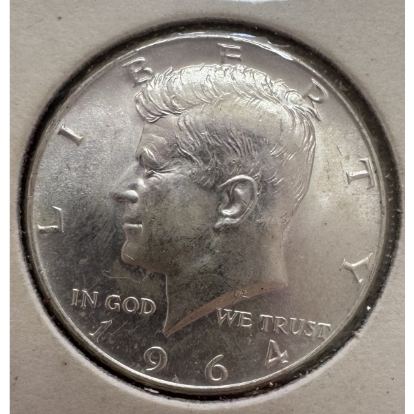 1964 United States 90% Silver Kennedy Half Dollar- Incredible Condition