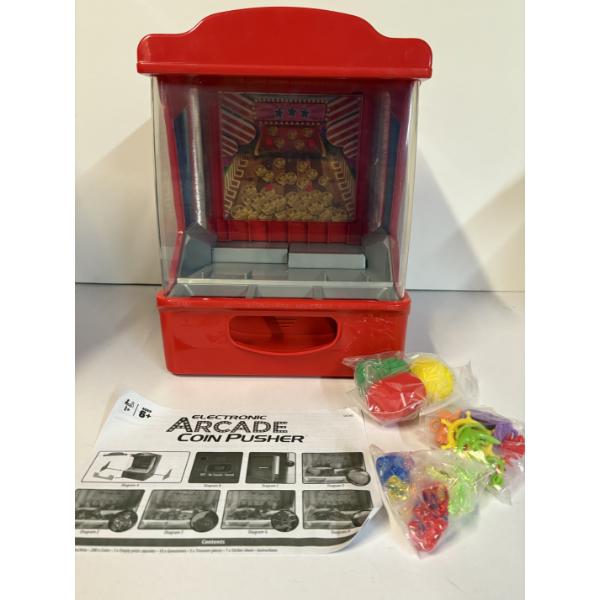 Electronic Arcade Coin Pusher - Game with Instructions